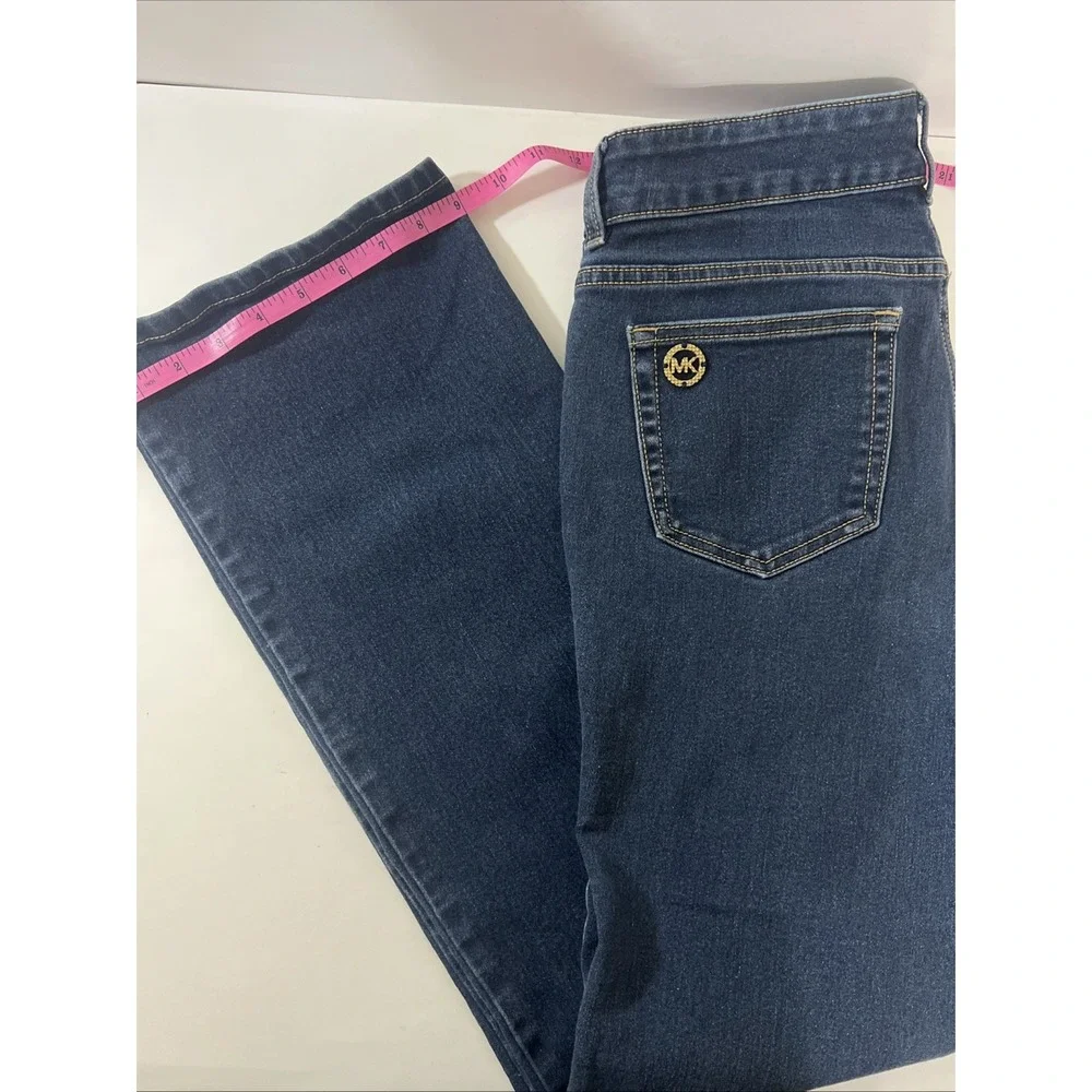 Michael Kors Blue Flare Jeans Size‎ 8 Dark Blue , Retro , Bohemian Y2K